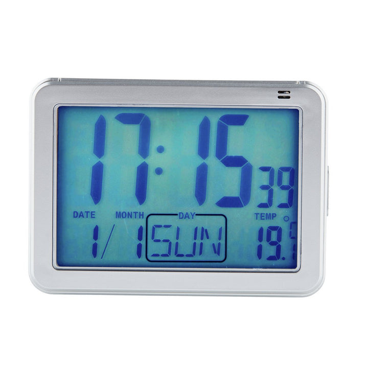 Constant Large Display Digital Alarm Clock - Silver