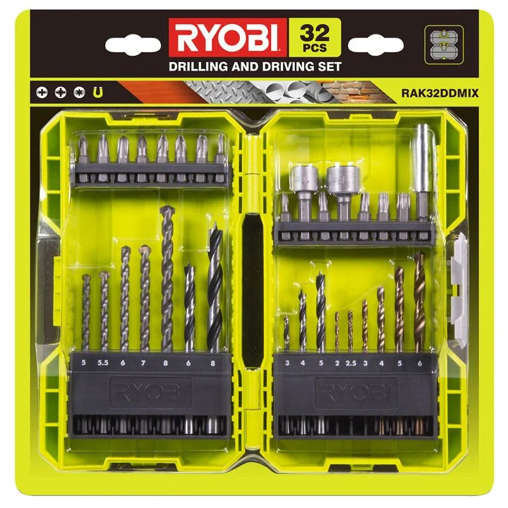 Ryobi RAK32DDMIX Mixed Drill Bit and Screwdriving Set (32 piece)