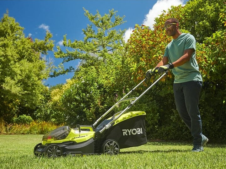 Ryobi 18V ONE+ 37cm Cordless Brushless Lawn Mower (Bare Tool)