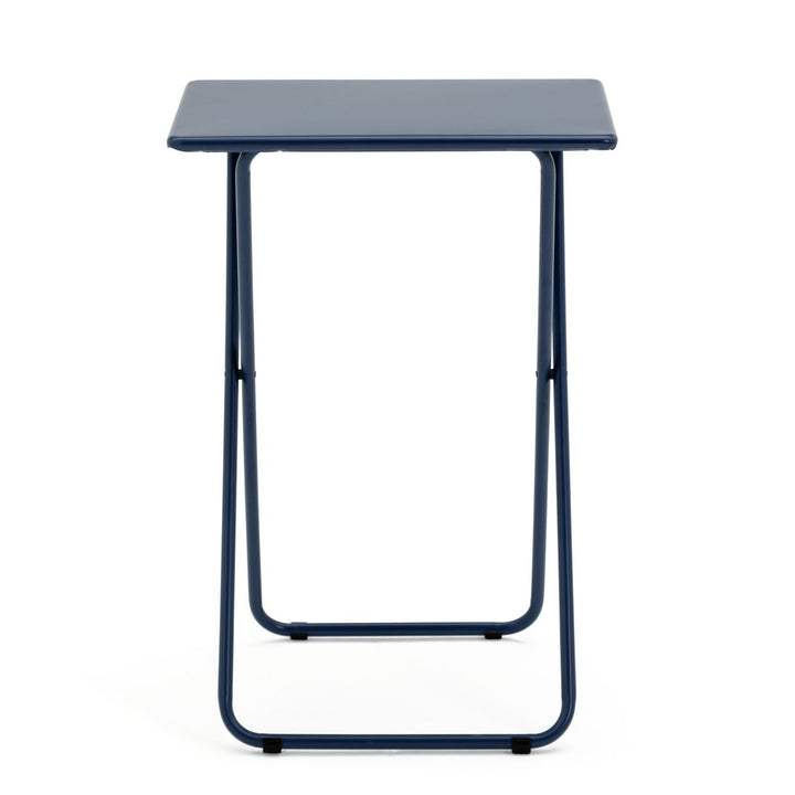 Habitat Airo Metal Folding Side Table - Blue