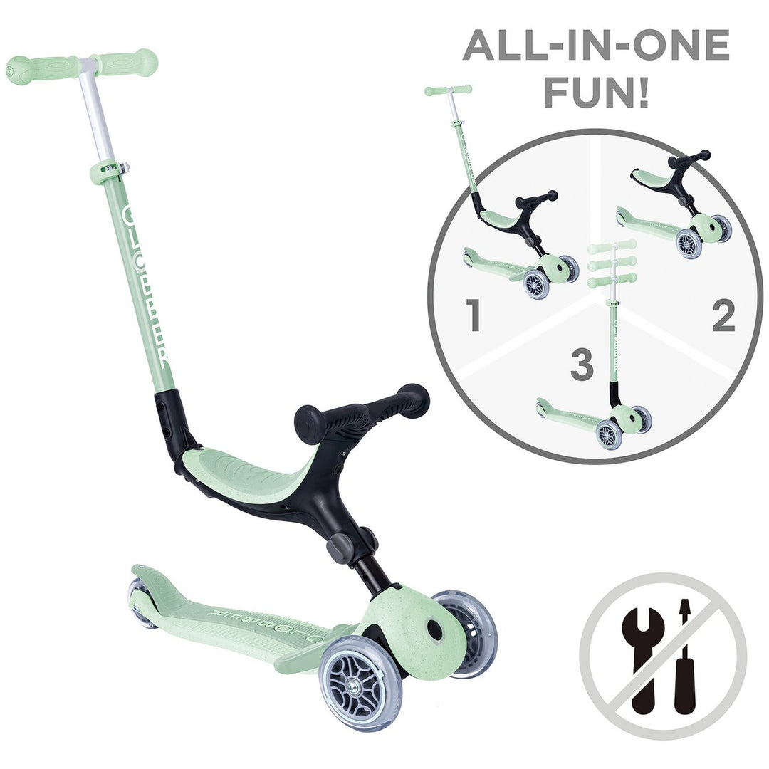 Globber Go Up Ecological Foldable Scooter - Pistachio