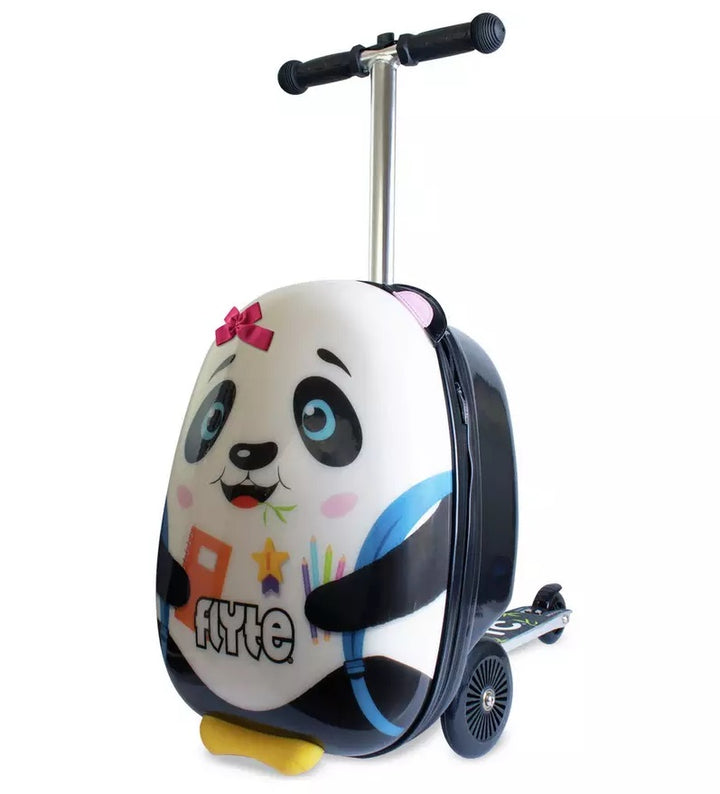 Flyte Penni The Panda Folding Tri Scooter Suitcase - White