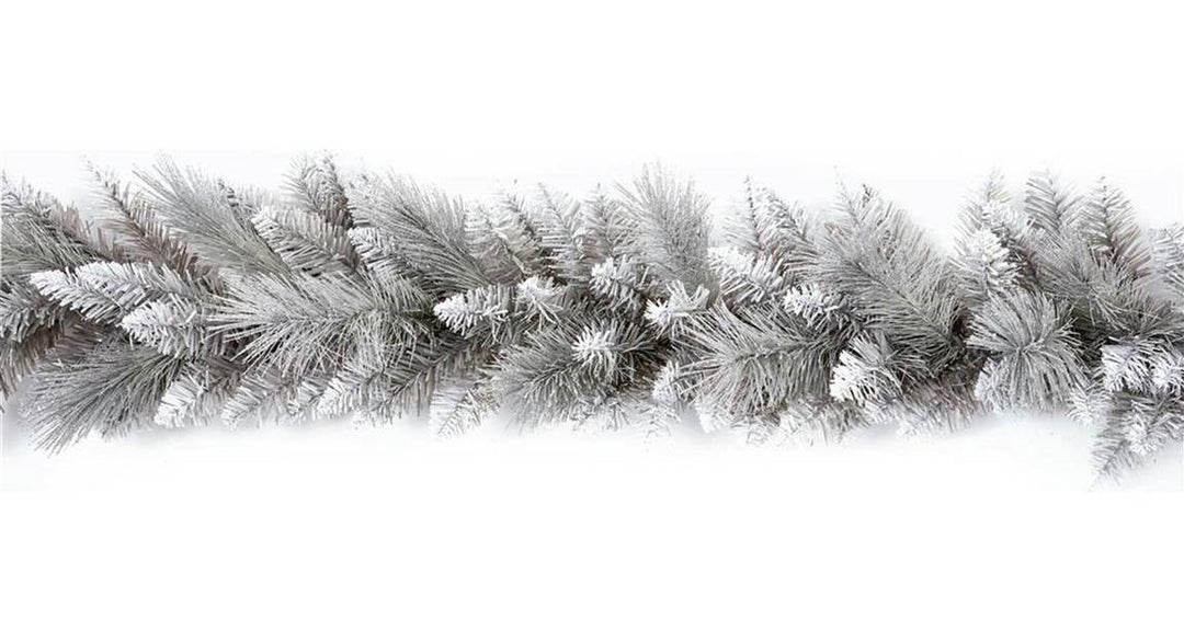 Premier Decorations 1.8m Silver Tip Garland