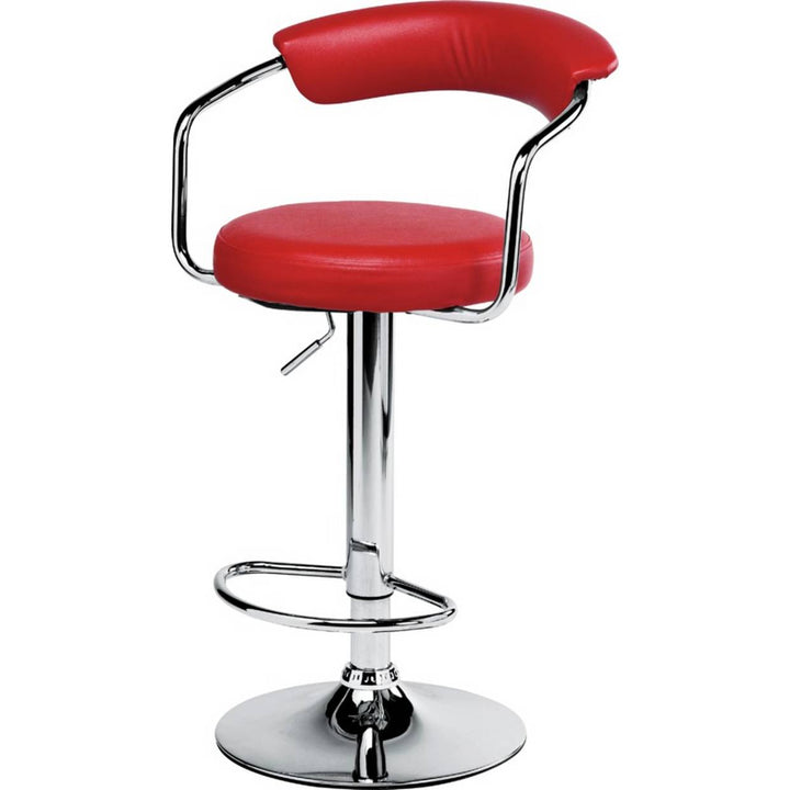 Home Executive Gas Lift Bar Stool - Red