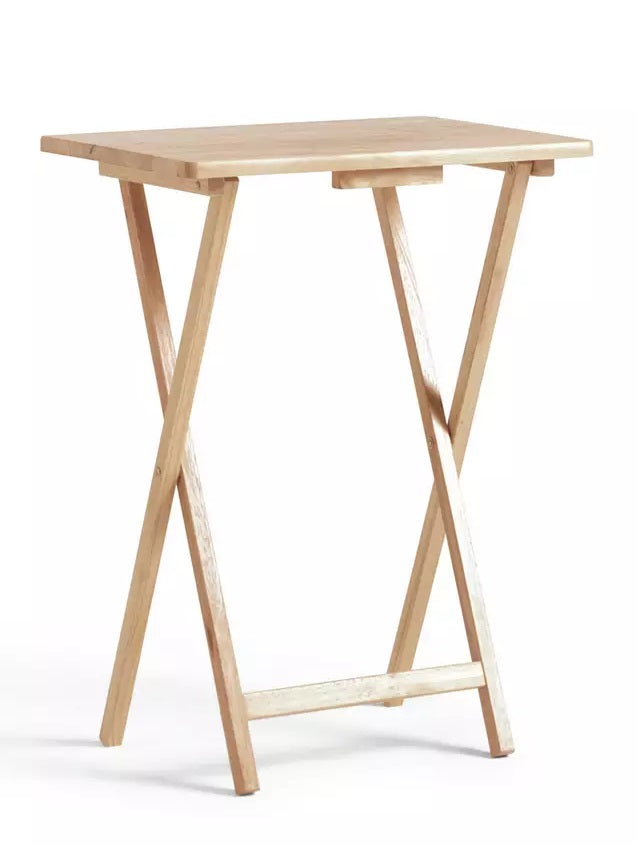 Home Single Folding Tray Table - Natural