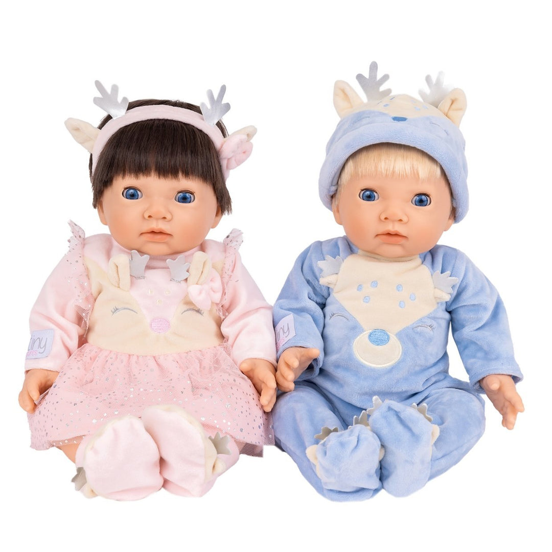 Tiny Treasures Winter Forest Twin Baby Dolls - 17inch/44cm