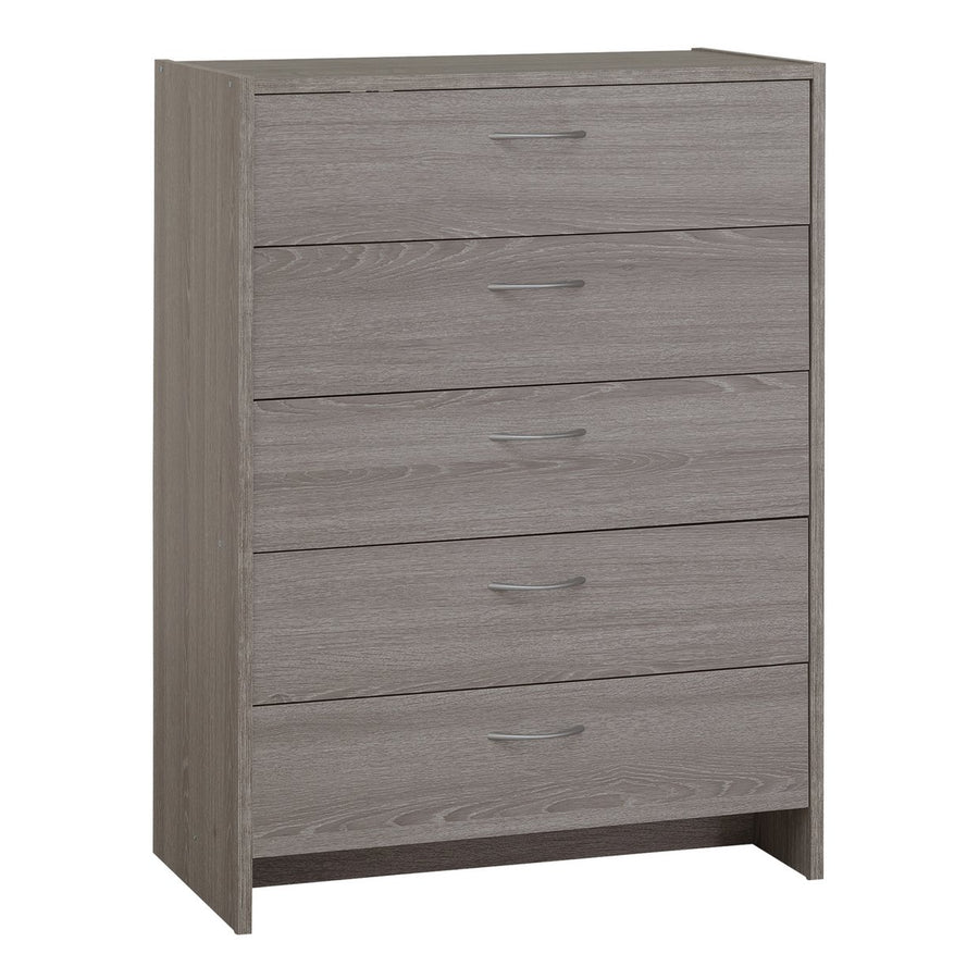 Home Seville 5 Drawer Chest - Grey Oak Effect