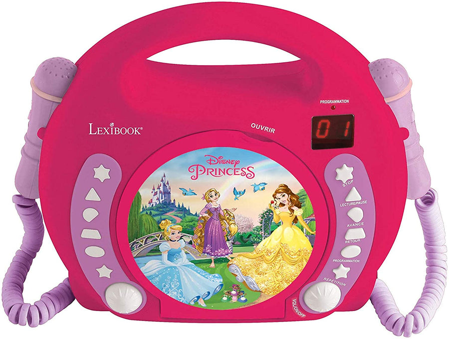 Disney Princess CD Player Kids Karaoke With 2 Mic's