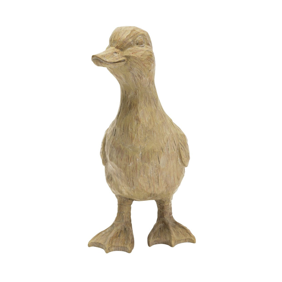 Home Wooden Duck Ornament - Natural