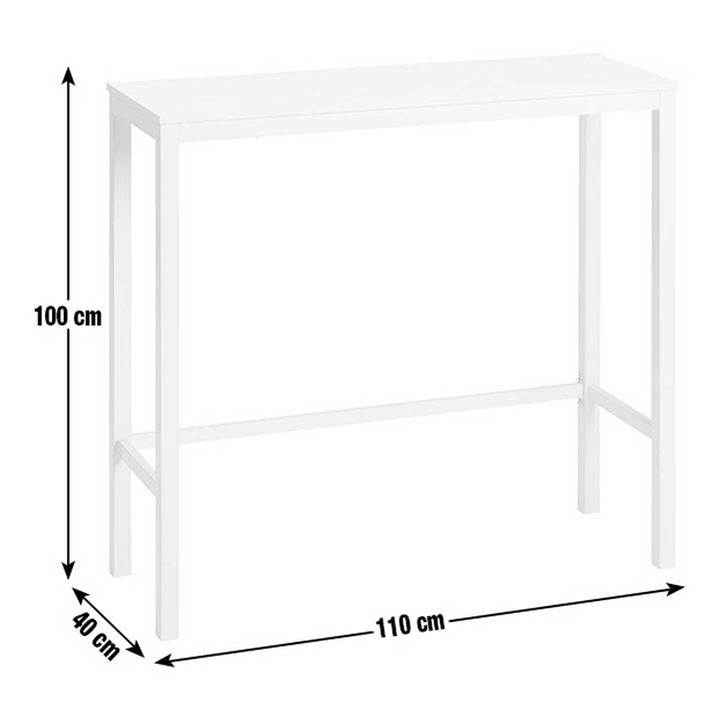 Home Toby 2 Seater Bar Table - White