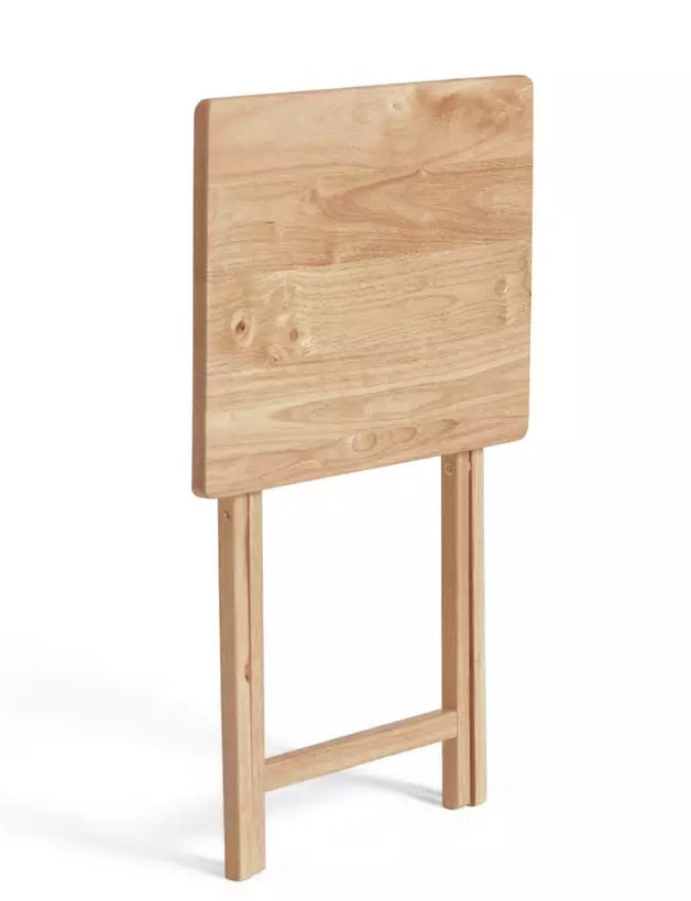 Home Single Folding Tray Table - Natural