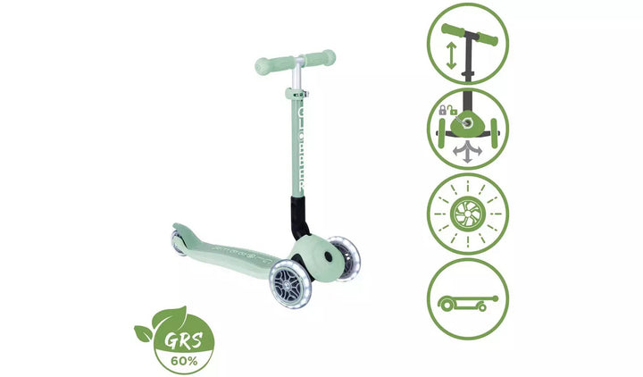 Globber Junior Ecological 3 Wheel Scooter - Pistachio