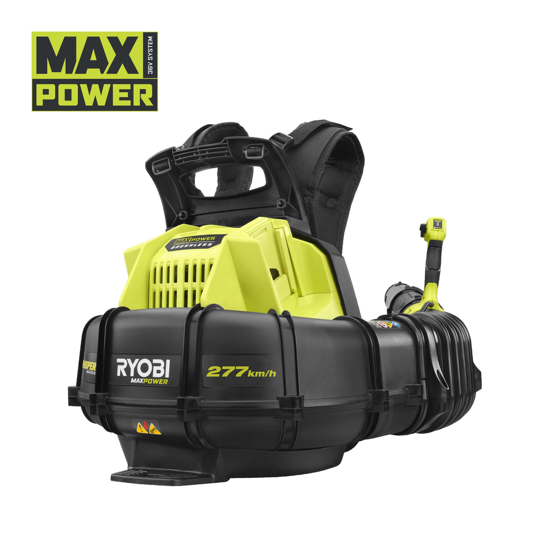 Ryobi RY36BPXB 36V MAX POWER Whisper Backpack Blower (Bare Tool)