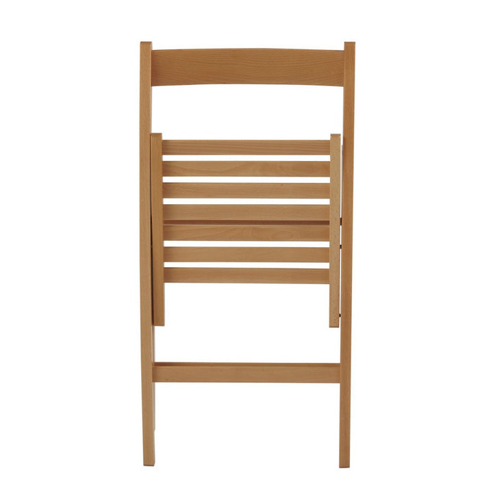 Habitat Wooden Folding Chair - Light Wood