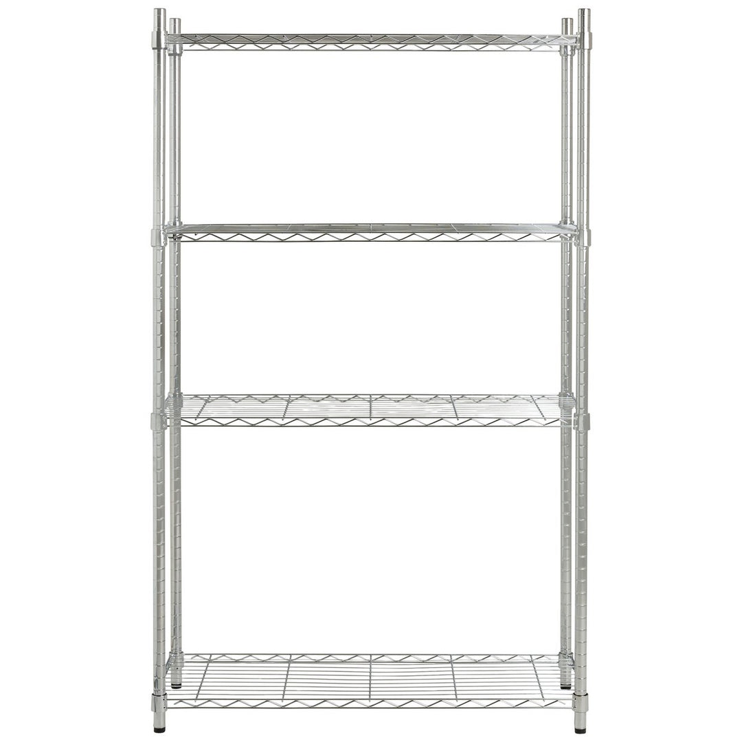 Home Metal Wide Shelving Unit - Chrome