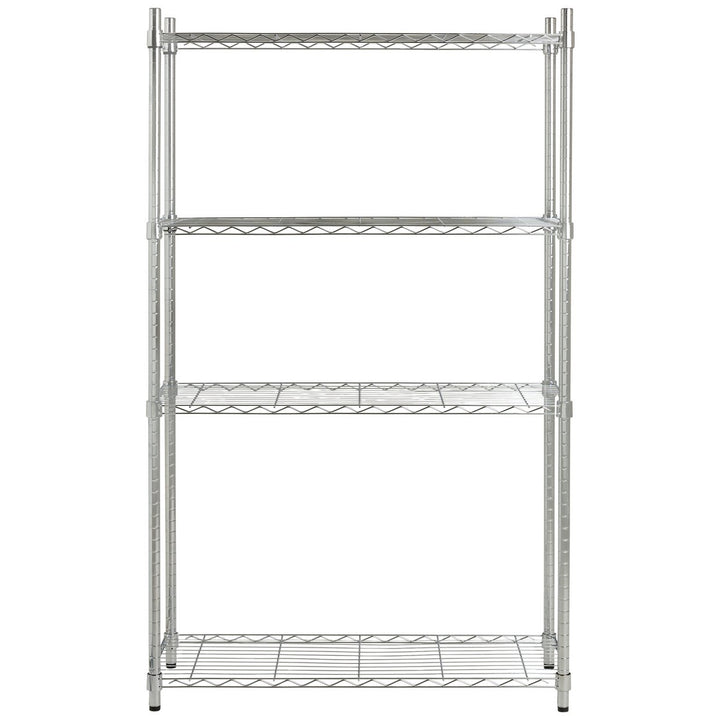 Home Metal Wide Shelving Unit - Chrome