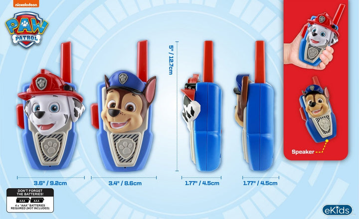 PAW Patrol Walkie Talkies Chase and Marshall