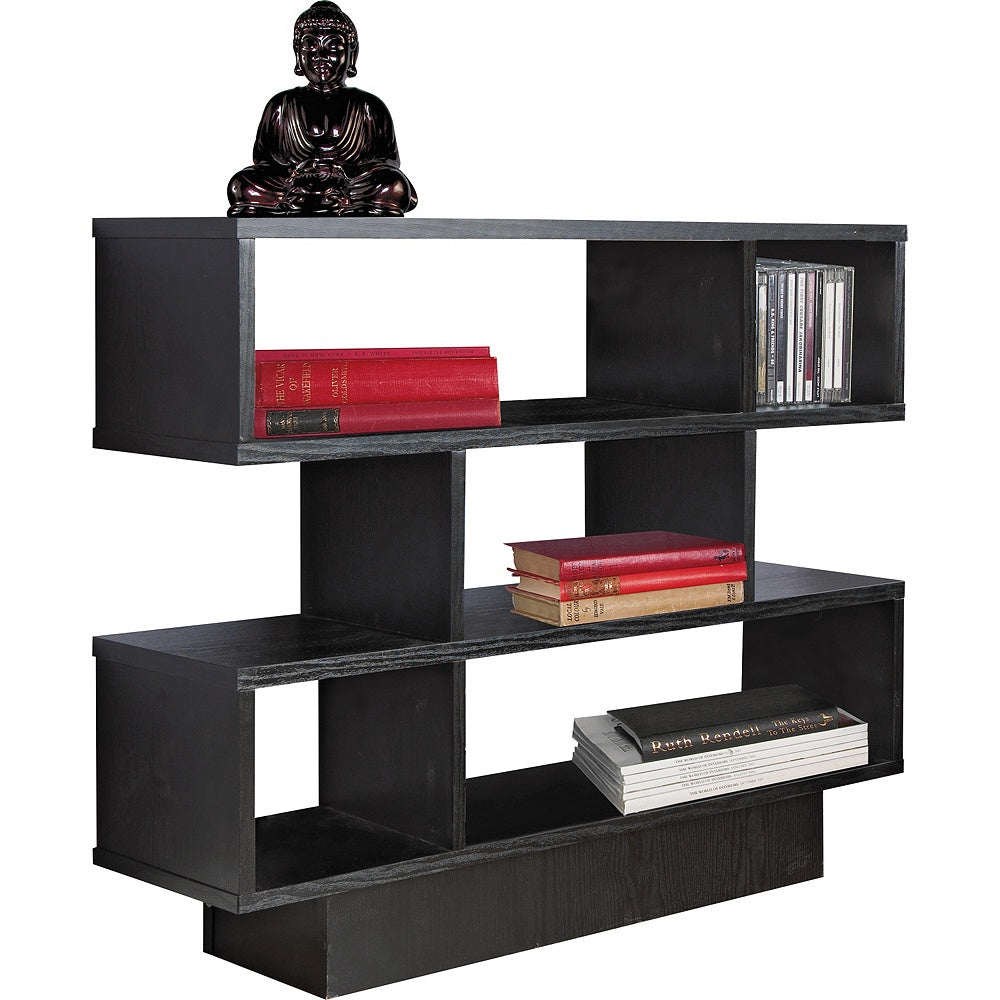 Cubes Effect Shelving Unit - Black Ash