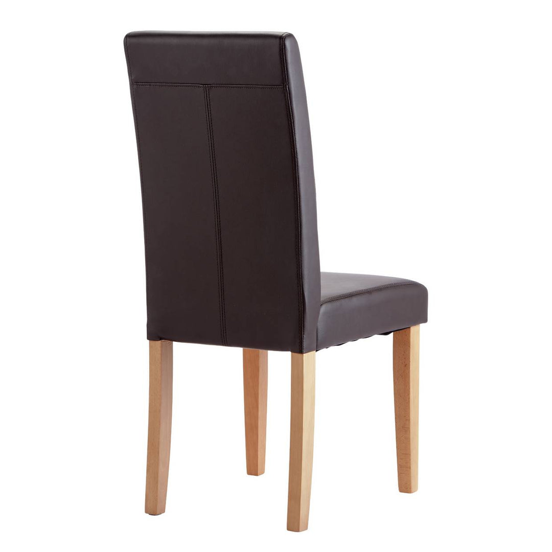 Home Pair of Midback Dining Chairs - Chocolate