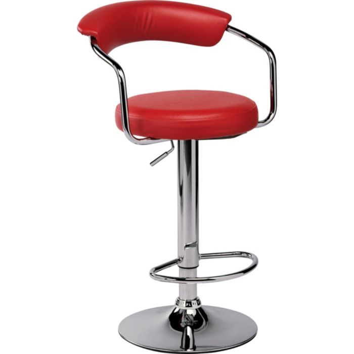 Home Executive Gas Lift Bar Stool - Red