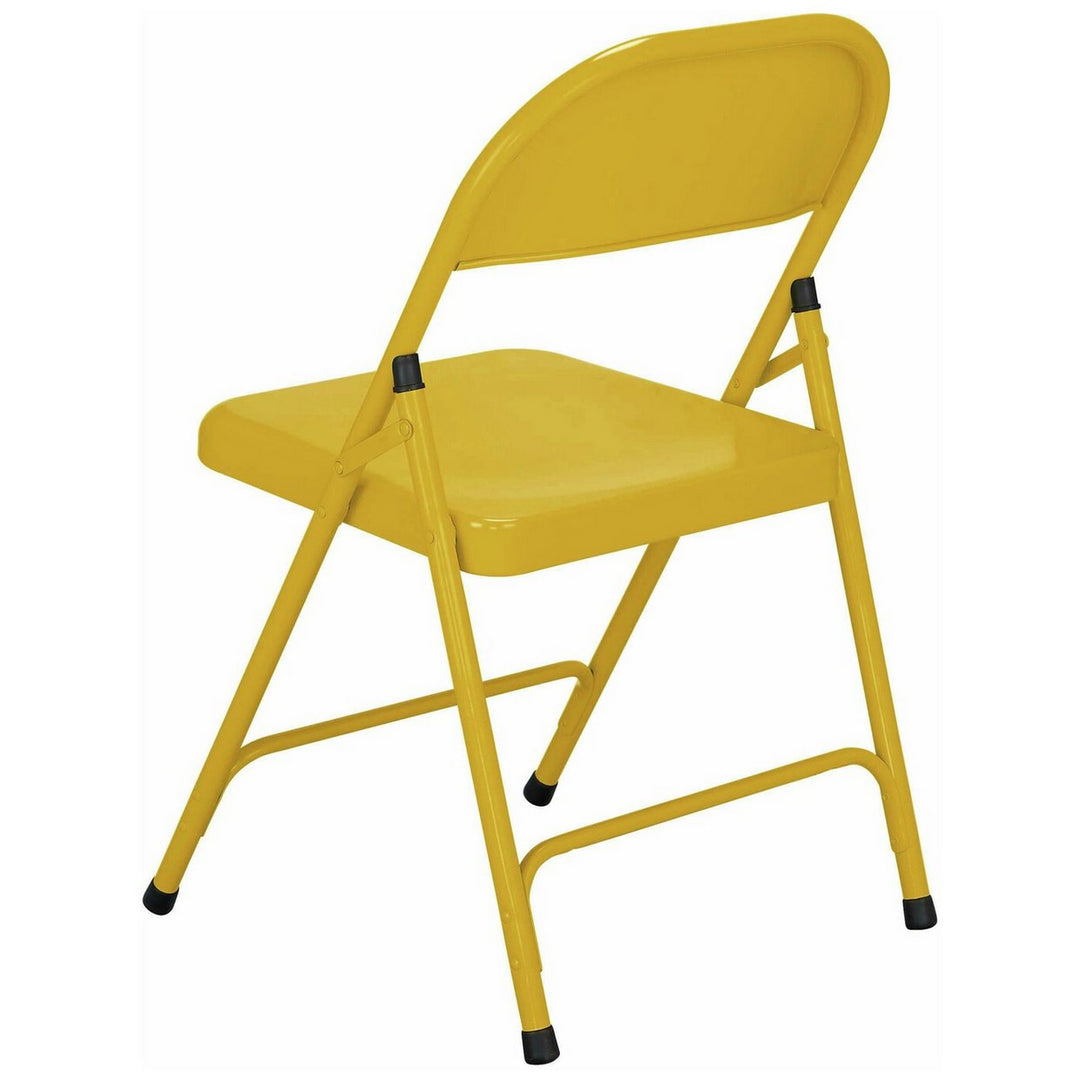 Habitat Macadam Metal Folding Chair - Yellow