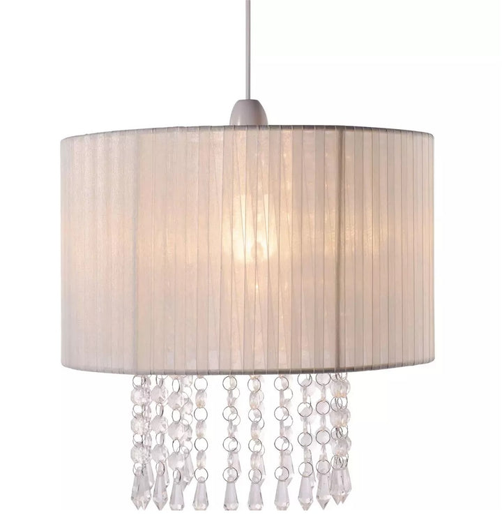 Home Grazia Voile Droplets Light Shade - Cream