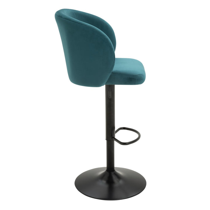 Home Alice Velvet Bar Stool - Teal