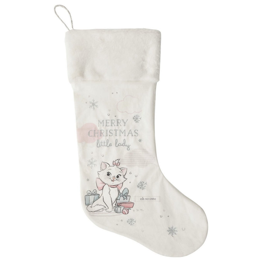 Disney Oui Marie White Christmas Stocking