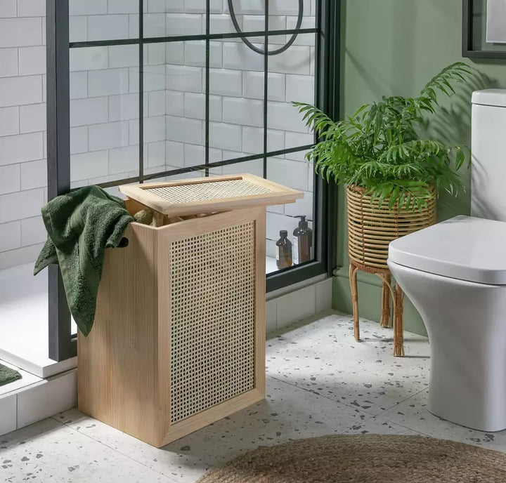 Habitat Bamboo Laundry Bin - Natural