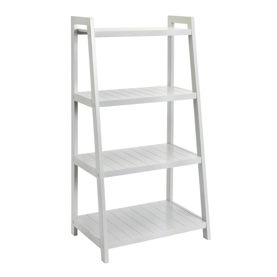 Home Tongue And Groove Ladder Shelves- Grey