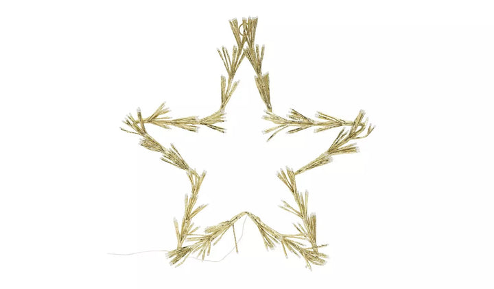 Home Iron Frame Star Shaped Christmas Light