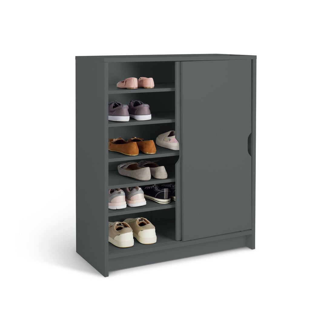 Home Chloe 2 Door Shoe Storage Cabinet - Grey