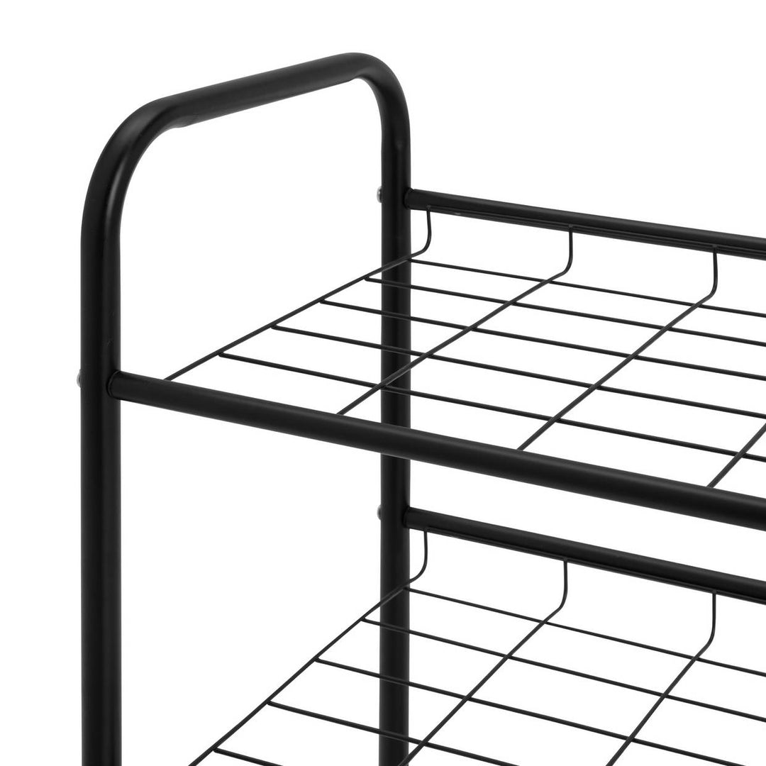 Home Jorn 4 Shelf Shoe Storage Rack - Black