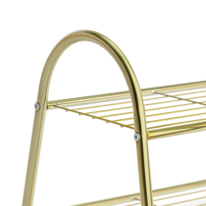 Habitat Boutique 2 Tire Shoe Rack - Gold