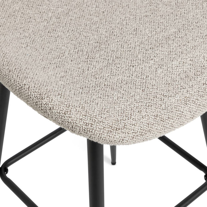 Habitat Etta Pair of Fabric Bar Stools - Natural