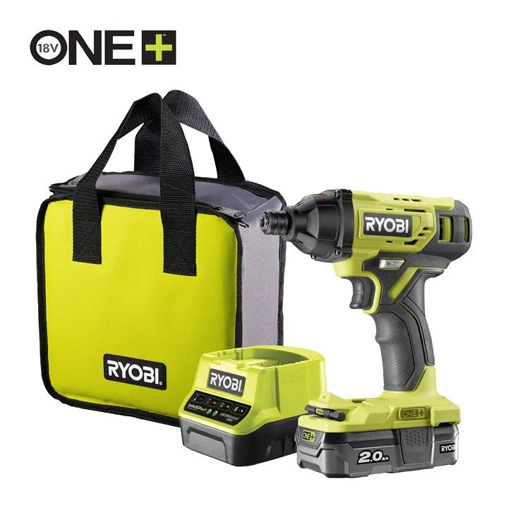 Ryobi R18ID2-120S 18V ONE+ Cordless Impact Driver Starter Kit (1 x 2.0Ah)