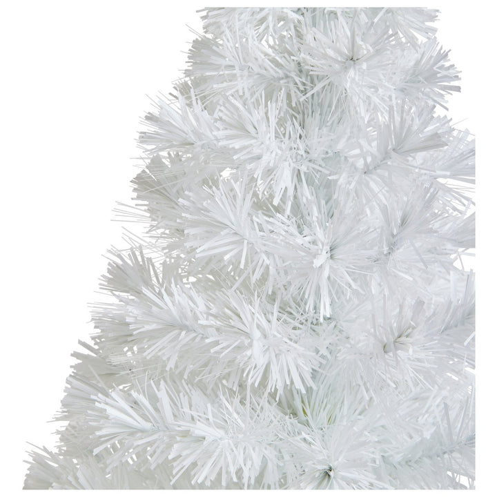 Home 3ft Fibre Optic Small Christmas Tree - White