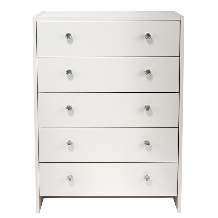 Home Seville 5 Drawer Chest - White