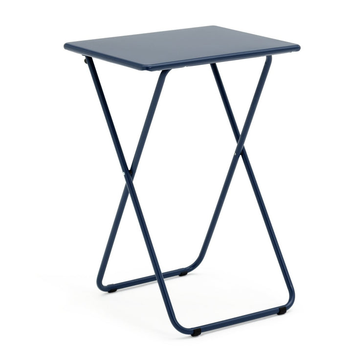 Habitat Airo Metal Folding Side Table - Blue