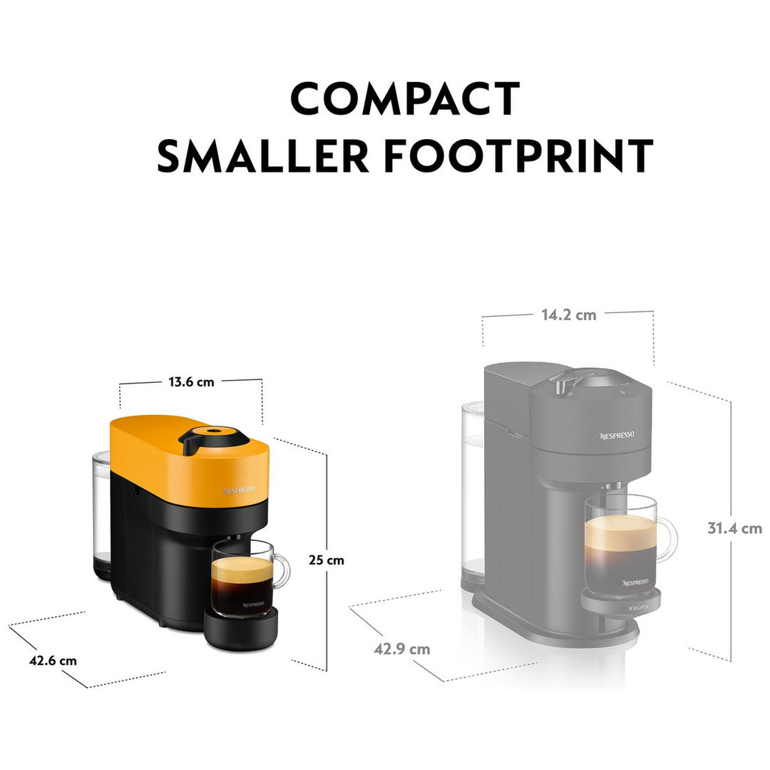 Nespresso Vertuo Pop Pod Coffee Machine by Magimix - Yellow