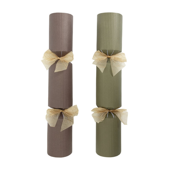 Habitat Pack of 6 Ribbed Luxury Christmas Crackers