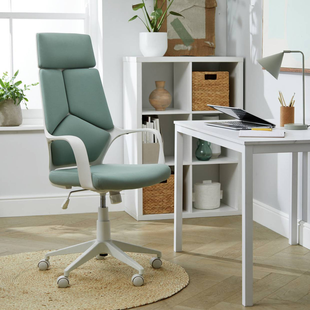 Habitat Alma High Back Office Chair - Green