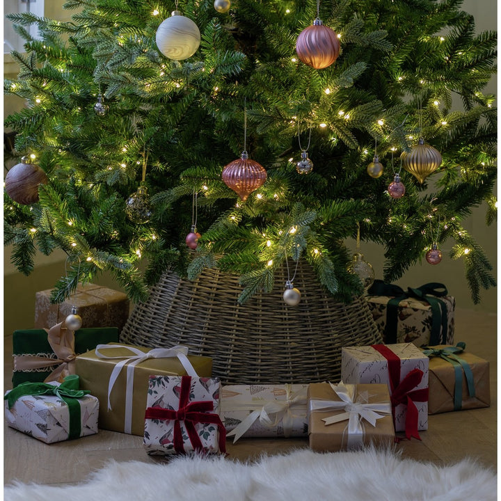 Habitat Brown and Grey Willow Christmas Tree Skirt