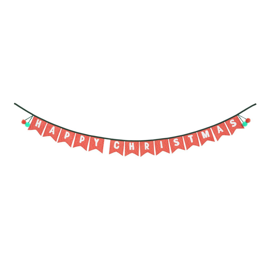 Habitat Happy Christmas Fabric Bunting Decoration