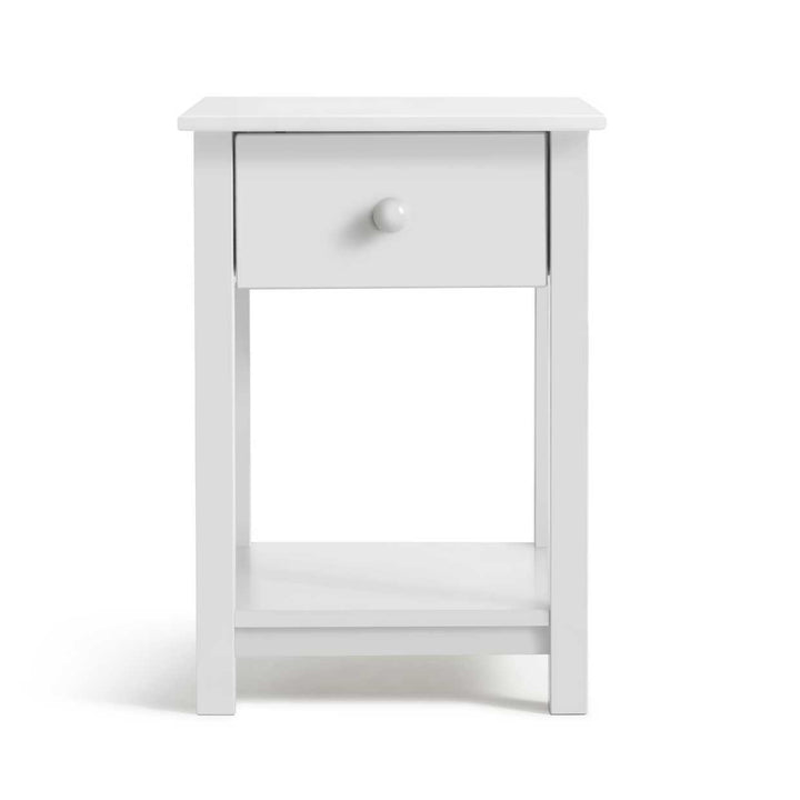 Home Scandinavia 1 Drawer Bedside Table - White