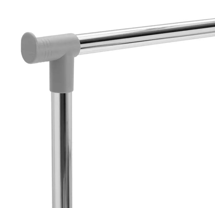 Home Single Clothes Rail - Grey And Chrome