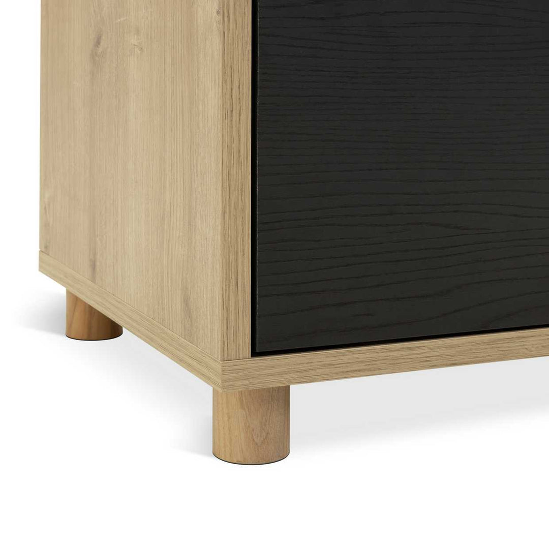 Habitat Koda 1 Drawer Bedside Table - Black