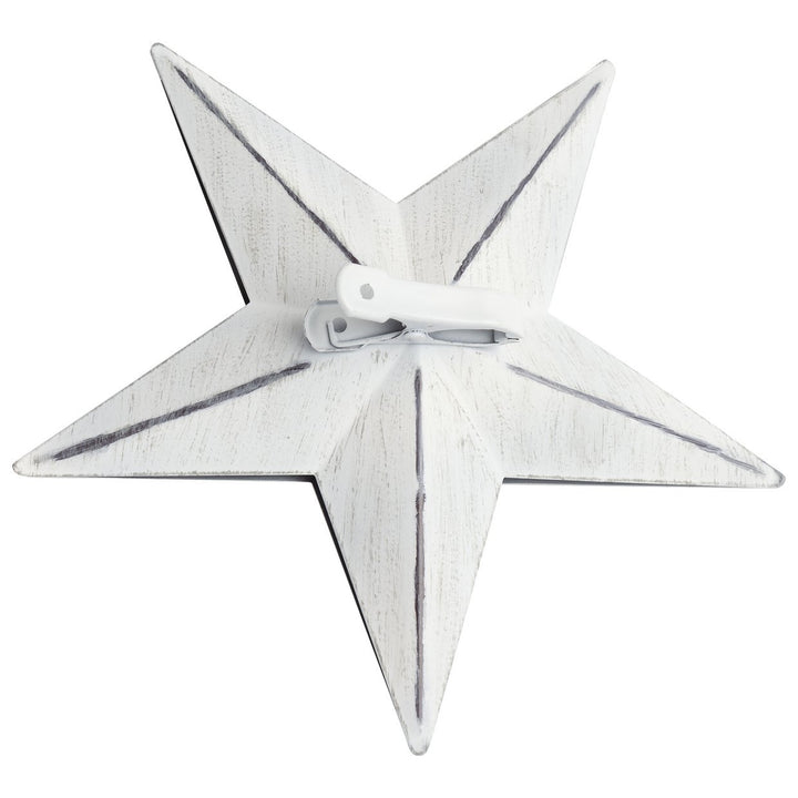 Habitat Metal Star Christmas Tree Topper - White