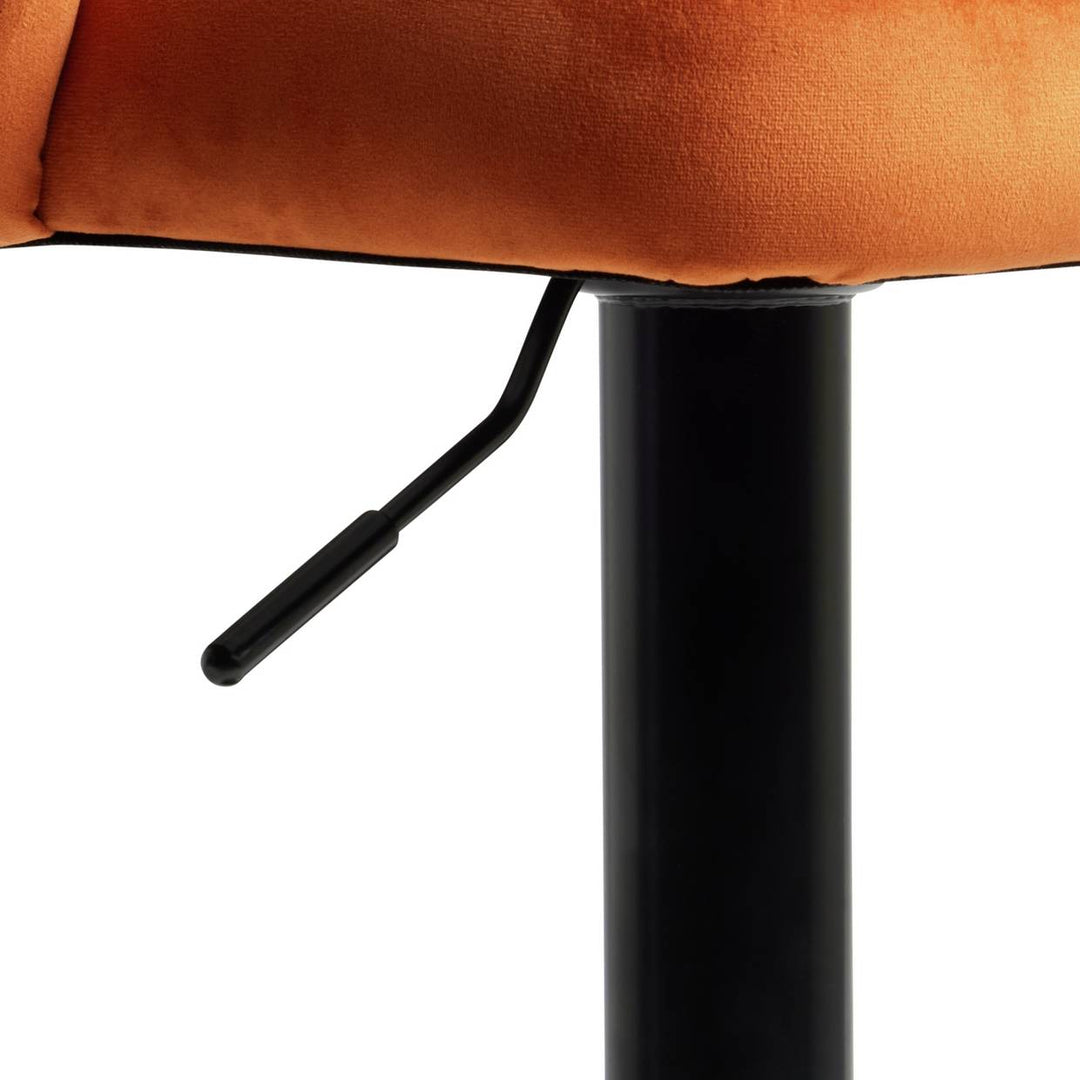 Home Alice Velvet Bar Stool - Rust