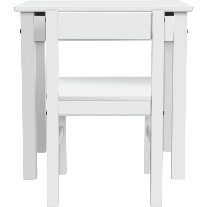 Kids Scandinavia Desk and Chair - White